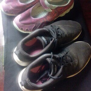Sketchers running shoes Merrell water shoes